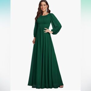 Elegant Green Women's Dress
